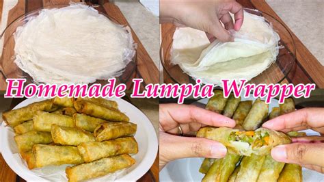 Homemade Lumpia Wrapper Spring Rolls Lutong Pinoy Youtube