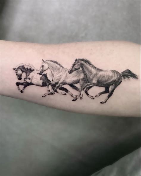 Horses Running Tattoo Small Horse Tattoo Horse Tattoo Design Tattoo