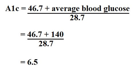 How To Calculate A1c