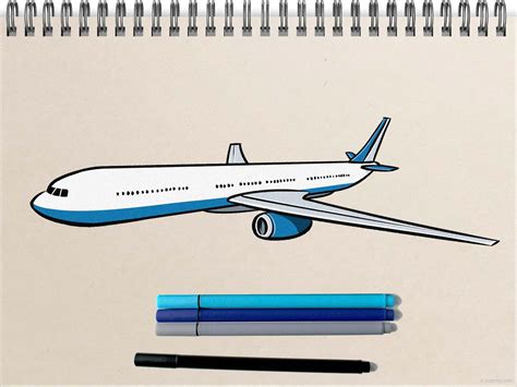 How To Draw A Jet Plane Airplanes Step By Step Drawingtutorials101 Com