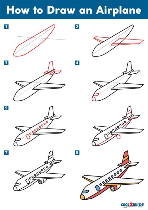 How To Draw An Airplane Video Step By Step Pictures