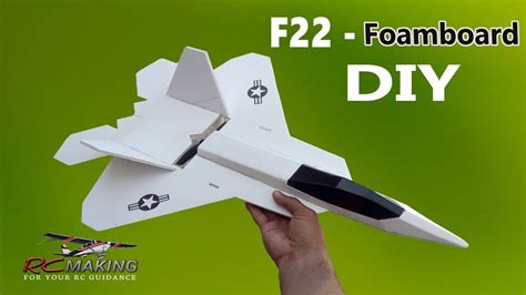 How To Make Cardboard Rc Airplane Diy F22 Raptor L Rc Making In 2024