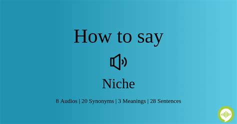 How To Pronounce Niche In English Howtopronounce Com