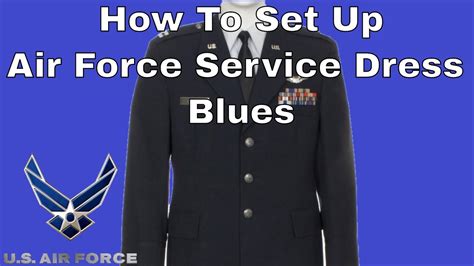 How To Set Up Your Air Force Blues Service Dress Uniform Youtube