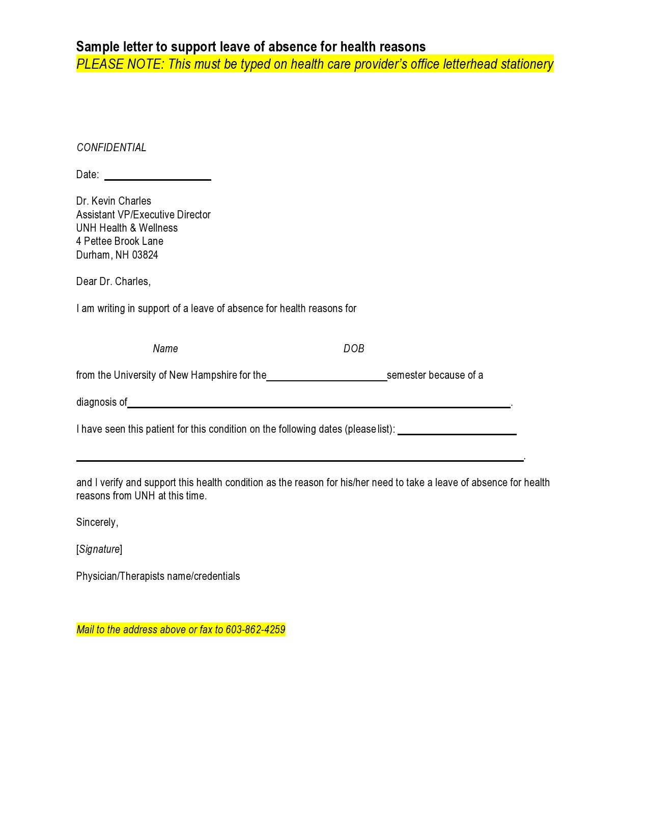 How To Write A Leave Of Absence Letter (Samples Template), 41% Off