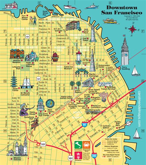 Illustrated Maps Of The San Francisco Bay Area