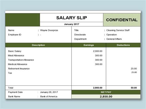 Image Result For Salary Slip Format Payroll Payroll Template Excel