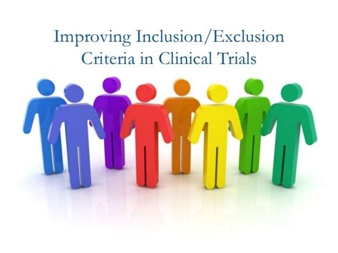 Improving Inclusion Exclusion Criteria For Clinical Trials