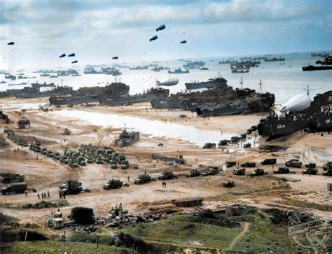 Incredible Colour Pictures Of The Allied Invasion Of Europe Have