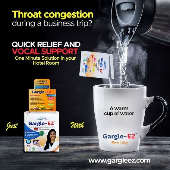 Instant Sore Throat Relief Try Gargle Ez Sore Throat Solution By Gargleez Medium