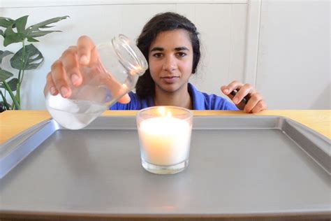 Invisible Fire Extinguisher At Home Science Experiment Scitech Wa