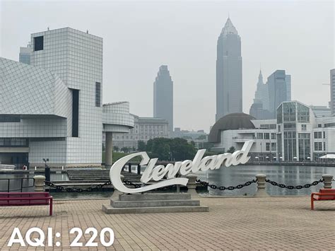 It S A Bit Hazy Out Here Stay Safe Cleveland R Cleveland