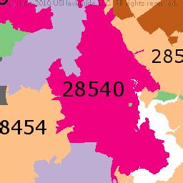 Jacksonville Nc Zip Code Map Map Vector