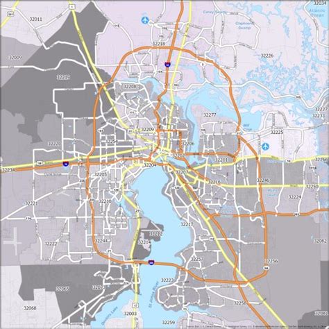 Jacksonville Zip Code Map Gis Geography