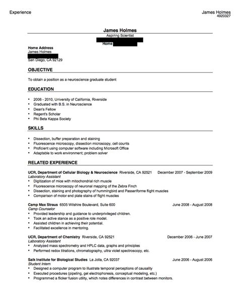 James Eagan Holmes Resume