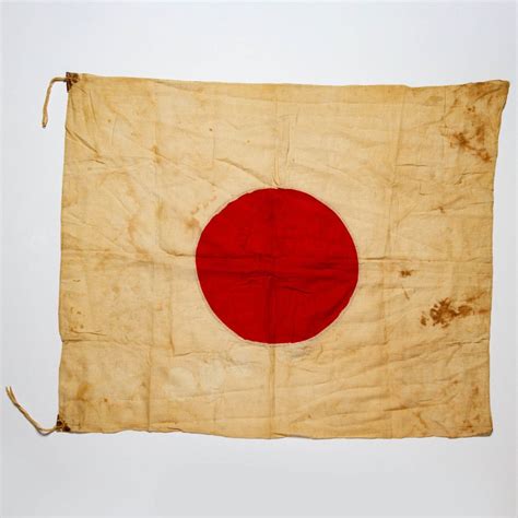 Japanese World War Ii Hinomaru Military Flag 27 X 32 Rare