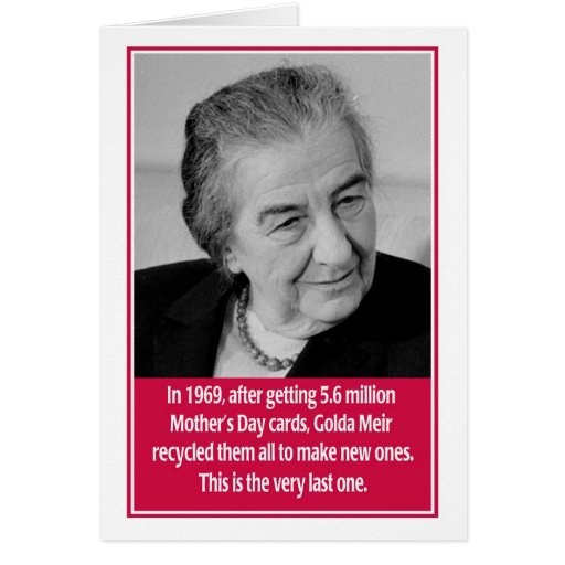 Jewish Humor Golda Meir Jewish Mother Amp 39 S Day Card Great Jewish Mother Amp 39 S Day Card Featuring The