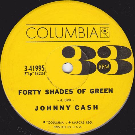 Johnny Cash Forty Shades Of Green 1961 Vinyl Discogs