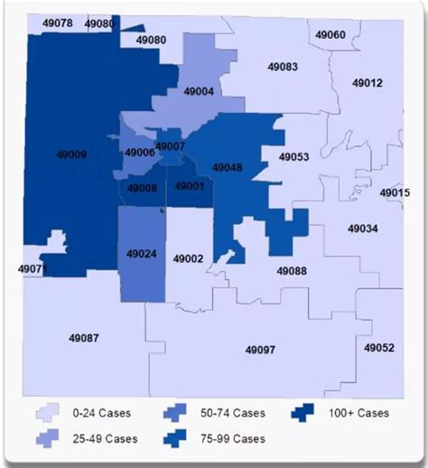 Kalamazoo Mi Zip Code Map United States Map