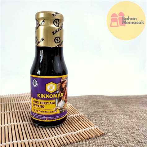 Kikkoman Garlic Teriyaki Sauce Halal 300 Gr Saus Teriyaki Bawang