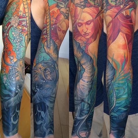 Kiyohime Tattoo Sleeve By Steve Moore Tattoonow