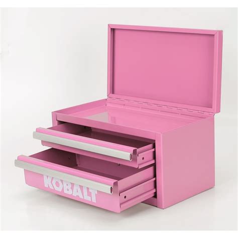 Kobalt Mini 10 83 In W X 5 91 In H X 5 91 In D 2 Drawer Pink Steel Tool Box 54422 At Lowes Com