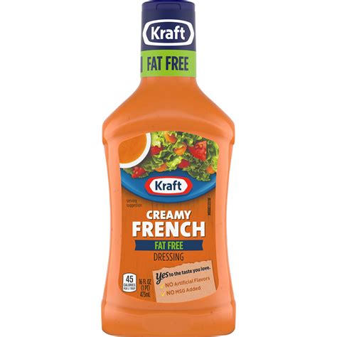 Kraft Creamy French Dressing 8 Oz Walmart Com