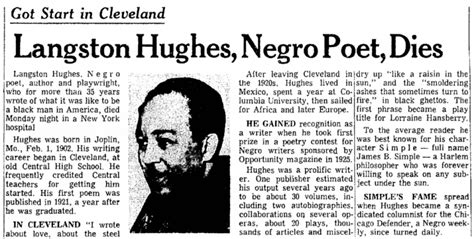 Langston Hughes Death