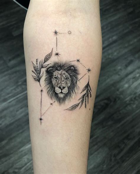 Leo Star Sign Symbol Tattoos