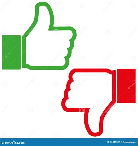 Like And Dislike Stock Vector Illustration Of Sign Communication