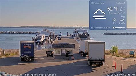 Live Northport Pier Ferry Dock Webcam1 Wi Usa