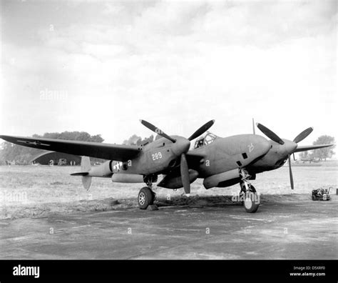 Lockheed F 5B Lightning Reconnaissance Version Of P 38 Stock Photo