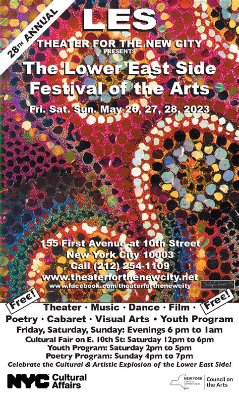 Lower East Side Festival Of The Arts 2023 Theater For The New City