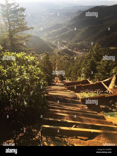 Manitou Springs Incline Hike Colorado Springs Co Stock Photo Alamy