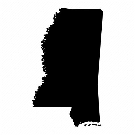 Map Mississippi State Usa Icon Download On Iconfinder