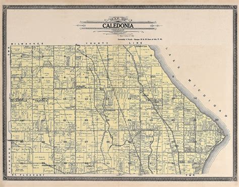 Map Of Caledonia Wi