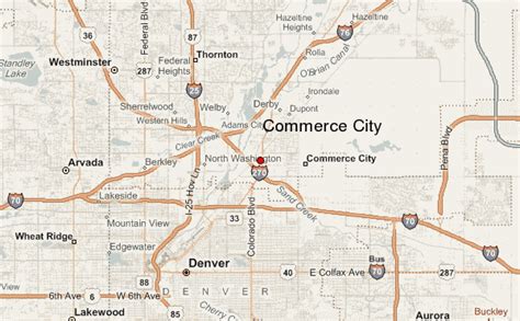 Map Of Commerce City Cities And Towns Map