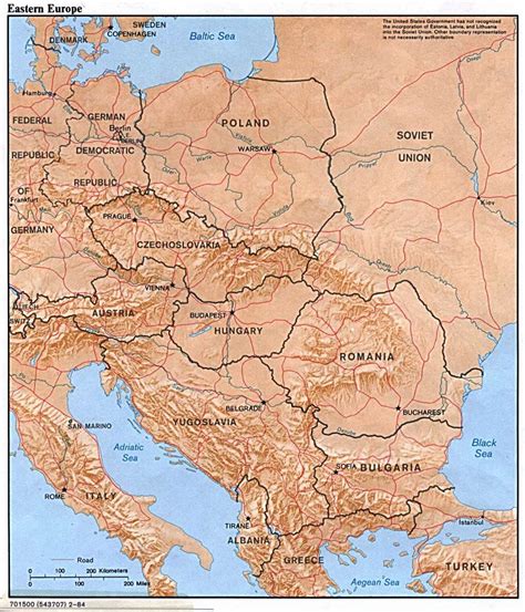 Map Of Eastern Europe