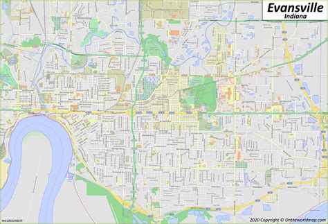 Map Of Evansville Indiana City Limits