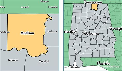 Map Of Madison County Alabama Maps Model Online