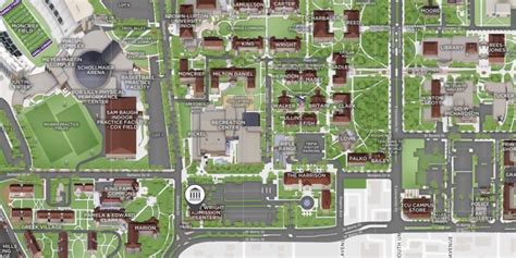 Map Of Texas Christian University Dolley Hollyanne