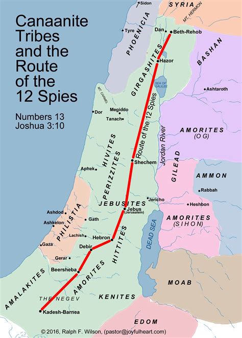 Maps For The Book Of Joshua Jesuswalk Bible Study Series