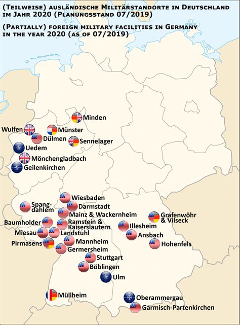 Maps Of U S Military Bases In Germany State Of Economics