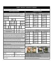 Marine Corps Body Composition Worksheet Height Weight And Course Hero