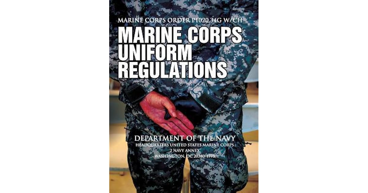 Marine Corps Order P1020 34G W Ch By Department Of The Navy Paperback