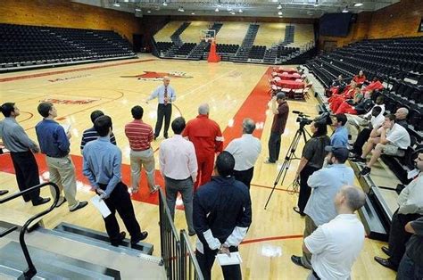 Marist College Unveils Red Foxes Sports Floor Aacer Flooring