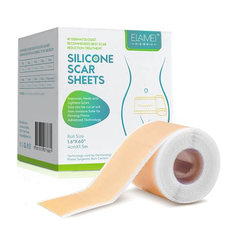 Medical Grade Silicone Scar Tape Reusable Silicone Tape For Scars 1 6