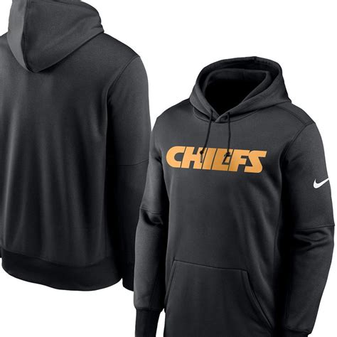 Men Amp 39 S Nike Black Kansas City Chiefs Fan Gear Element Half Zip