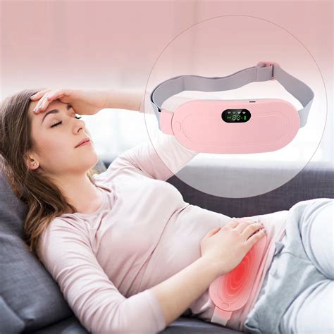 Menstrual Heating Pad Smart Warm Palace Belt Relief Waist Pain Cramps Vibrating Abdominal