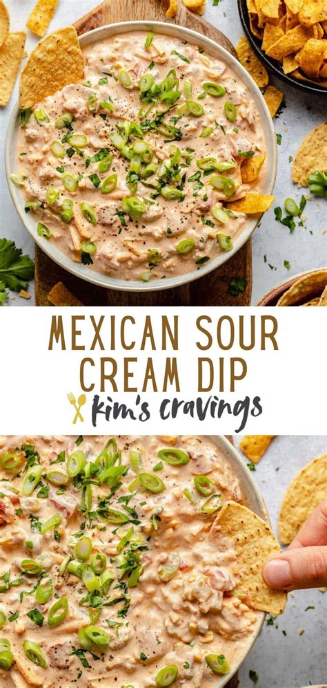 Mexican Sour Cream Dip Kim S Cravings